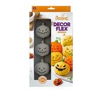 Stampo antiaderente in silicone per 6 zucche Halloween 6,5x7xh3cm