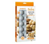 Decora 9260431 Stampo in Silicone Platinum flessibile, Made in Italy, di alta qualità, da 15 cavità, per una Mezza Sfera da Ø 40 X 20 H Mm, per preparazioni dolci e salate sia da forno che da frigo.