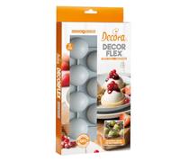 Decora 9260432 Stampo in Silicone Platinum flessibile, Made in Italy, di alta qualità, da 11 cavità, per una Mezza Sfera da Ø 50 X 25 H Mm, per preparazioni dolci e salate sia da forno che da frigo.