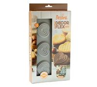 Decora 9260440 Stampo Decorflex Duo Cuore, In Silicone Platinum, con due stampi con profondità differenti, Made in Italy, di alta qualità, per preparazioni dolci e salate sia da forno che da frigo.