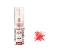 Decora 9261222 Pump Spray Rosso Glitter 10 G