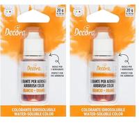 Decora 9261711 Colorante Arancio Per Aerografo 20 G (Confezione da 2)