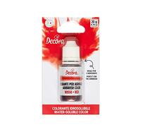 Colorante liquido idrosolubile per aerografo rosso 20 g Decora