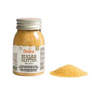 Decora, 9262111 Confezione da 100 G Zucchero Glitter Oro No E171