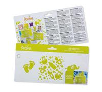 Decora 9270916 Stencil Baby, 10 x 25 cm, Plastica, Trasparente