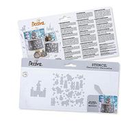 Decora 9270921 Stencil decorativo Cavalieri 10 X 25 Cm, in plastica per alimenti; perfetto per realizzare splendidi disegni su torte, dolcetti e biscotti. Made in Italy.