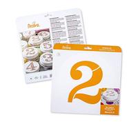 Decora 9270942 Stencil decorativo Numero 2 da Ø 25 Cm, in plastica per alimenti; perfetto per realizzare splendidi disegni su torte, dolcetti e biscotti. Made in Italy.