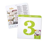 Decora 9270943 Stencil decorativo Numero 3 da Ø 25 Cm, in plastica per alimenti; perfetto per realizzare splendidi disegni su torte, dolcetti e biscotti. Made in Italy.