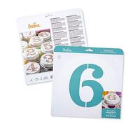 Decora 9270946 Stencil decorativo Numero 6/9 da Ø 25 Cm, in plastica per alimenti; perfetto per realizzare splendidi disegni su torte, dolcetti e biscotti. Made in Italy.