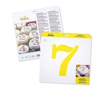 Decora 9270947 Stencil decorativo Numero 7 da Ø 25 Cm, in plastica per alimenti; perfetto per realizzare splendidi disegni su torte, dolcetti e biscotti. Made in Italy.