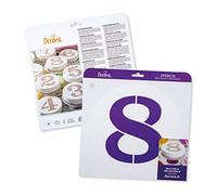 Decora 9270948 Stencil decorativo Numero 8 da Ø 25 Cm, in plastica per alimenti; perfetto per realizzare splendidi disegni su torte, dolcetti e biscotti. Made in Italy.