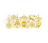 Stencil per torte Decori di Natale 10x28 cm Decora