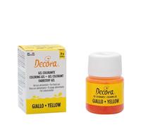 Decora 9600814 Gel Colorante Decora Giallo 28 G, dal colore intenso e brillante