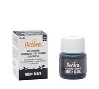 Decora 9600820 Gel Colorante Decora Nero 28 G, dal colore intenso e brillante
