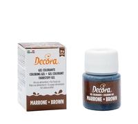 Decora 9600821 Gel Colorante Decora Marrone 28 G, dal colore intenso e brillante