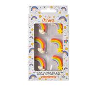 Decora Arcobaleno in Zucchero - 6 pezzi