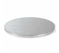 Decora Cakeboard Silver Tondo Argentato 50cm H1,2cm