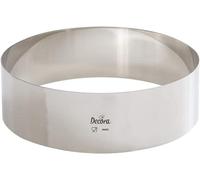 Decora 22 X H 6 CM 0063750 Cerchio Inox, Ø 22 x 6 cm in Acciaio Inossidabile, Argento