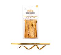 DECORA CF 200 LACCETTI PLASTICA ORO E METALLO 12 CM PER SACCHETTI