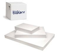 Decora, Disco di polistirene, Base per Decorare Torte, Torta Finta, Bianco, Polistirolo, off-White, 25 x 5 cm