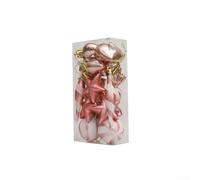 Decora il tuo albero con 13 palline decorative a forma di lecca-lecca per le vacanze (oro rosa)