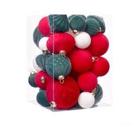 Decora il tuo albero con 35 palline di Natale floccate perfette per un'atmosfera festiva (A)