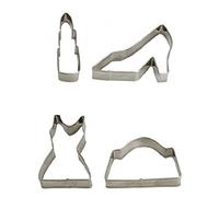 Decora Kit Tagliapasta Fashion, Acciaio, Argento, 4 Pezzi