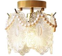 Decora Le Luci Del Soffitto in Vetro, la Piccolada da Soffitto a Filo Dorato, la Decorazidi Perle - la Fattoria Boho Costiera Vicino Alla Luce Del Soffitto, L'Arredamento Moderno,