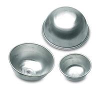 Decora Mezza Sfera, Alluminio, Argento, Diametro 16 cm