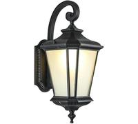 Decora moderno industriale nero applique da parete Compatible with esterni portico esterno lanterna da parete rustica lampada da parete Compatible with fattoria,Plafoniera Lampadario Da Soffitto