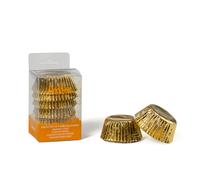 60 Pirottini in carta oro per cottura muffin Ø5 x h 3,2 cm