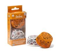 Decora Pirottini per muffin in carta Halloween Fantasmi e zucche 36 pz Ø 5 cm