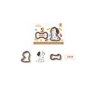 DECORA SET 2 TAGLIAPASTA CANE E OSSO IN PLASTICA