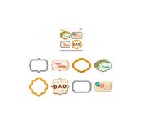 Set 4 Cutters Tagliapasta in plastica mini cornici sagomate