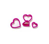 Set 4 Cutters Tagliapasta in plastica forma Cuore