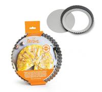 Stampo tondo per crostata fondo mobile antiaderente Ø25 x 3,5h cm