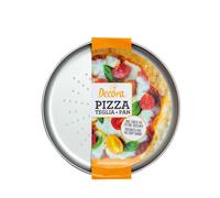 Teglia rotonda forata per pizza e focacce in metallo antiaderente Ø32 cm