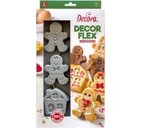 Decora STAMPO GINGERBREAD IN SILICONE 6 CAVITA' per dolci e salati