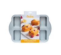 Decora Stampo per 8 mini plumcake 0075035 in acciaio antiaderente 9,5x6,3x3,6 cm