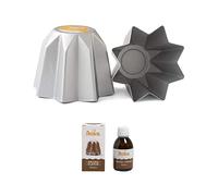 Decora Stampo Pandoro in Alluminio Anodizzato, 750gr, Argento + Aroma Decora Pandoro