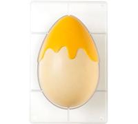 Decora stampo uovo di pasqua con colata, policarbonato 1 cavità, gr 250, mm 163