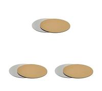 Decora Tovagliette accoppiate, oro/argento, cartone, oro/argento, 34 cm (Confezione da 3)