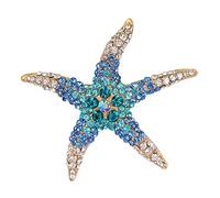 Decorable 6Pcs Blue Starfish Napkin Rings - Elegant Dining Table Decor Napkin Holder Rings - Household Starfish Napkin Rings Set for Christmas Wedding Party Decor - Rustic Table Setting Decorations