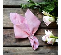 Decorable Set di 6 Tovaglioli di Lino, Tovaglioli di lino Rosa, Tovaglioli per Feste, Tovaglioli Natalizi, Pink Linen Napkins, 100% Linen Napkins, Dinner Napkins, Wedding Napkins