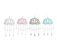 DECORACION COLGANTE HIERRO 33X1X65 FLOR DE LOTO 4