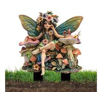 Decoración de Maceta des Hadas - Adorno dei Jardín en Miniatura para Plantas | Diseño Encantado dee con Detalles Realistas y Acabado Resistente | Figura Decorativa - Interior Exterior Jardein