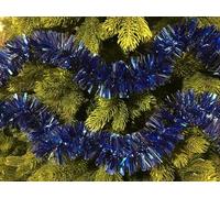 Decoración de Navidad Oberaar, Adorno navideño, Ornamento de Navidad, Decoración Festiva, Made in Italy, 1000x8 h8 cm, Azul