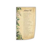 Decoración de Pared con Salmo 91, Biblia en Español Canvas para Hogar o Dormitorio Estético(Unframed,16x24inch(40x60cm))