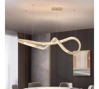Decoración Moderna del hogar, lámpara de araña de Cristal, escalera, Sala de estar, accesorios de iluminación Interior