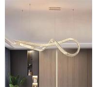 Decoración Moderna del hogar, lámpara de araña de Cristal, escalera, Sala de estar, accesorios de iluminación Interior